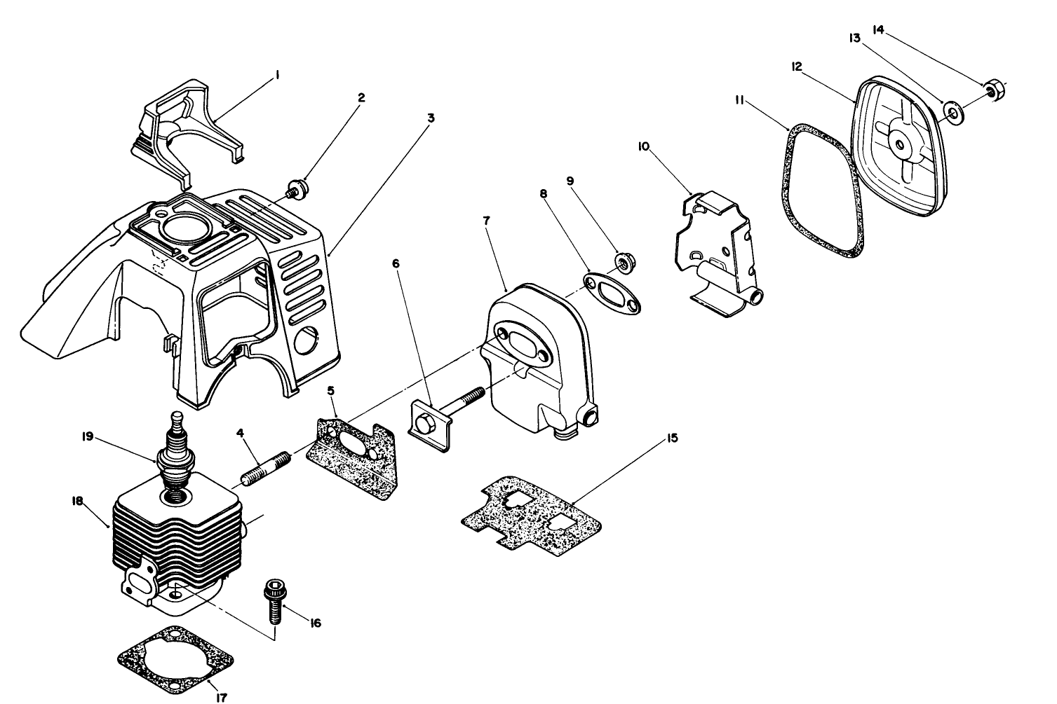 Cylinder & Muffler Assembly