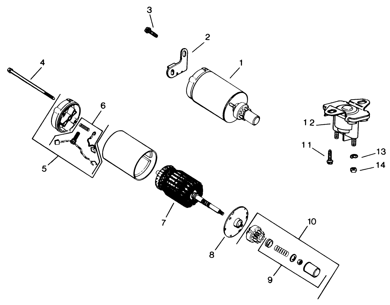 Electric Starter-Engine Model No. M16s Spec No. 711512
