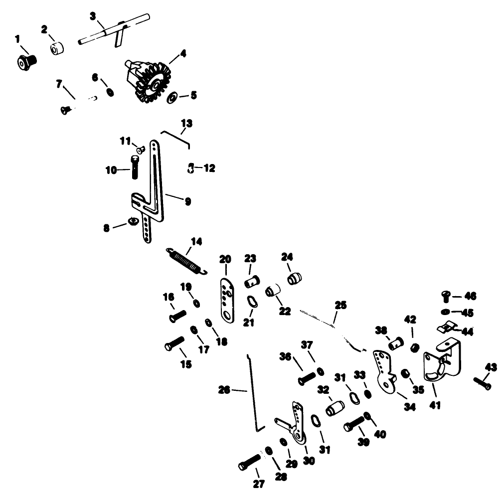 Governor-Engine Kohler Model No. M16s Spec No. 711512 (continued)