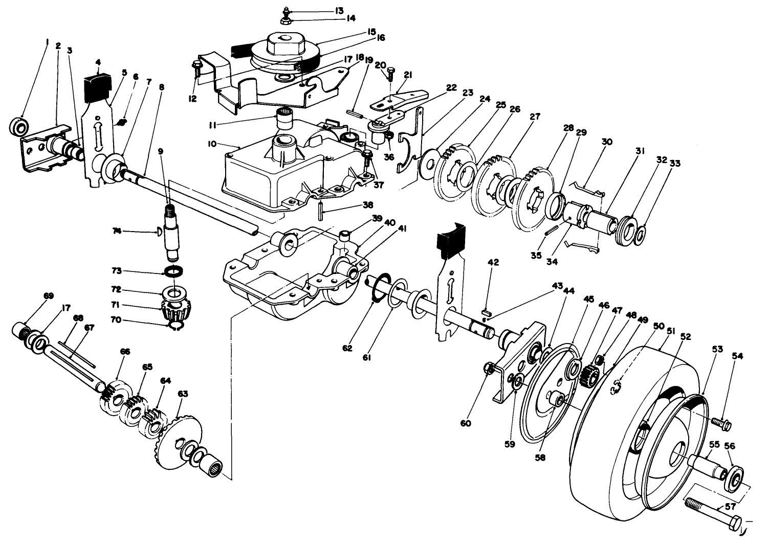 Gear Case Assembly (model 22035)