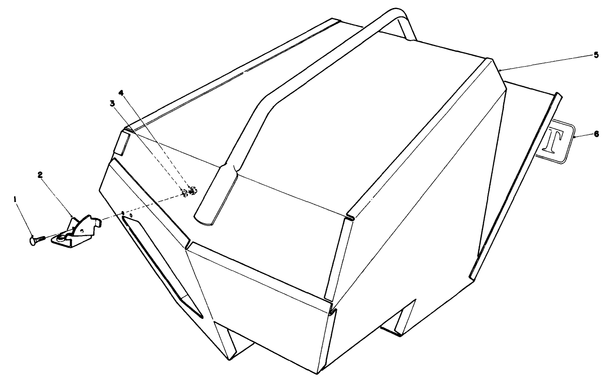 Steel Grass Catcher (model 22099) (optional)