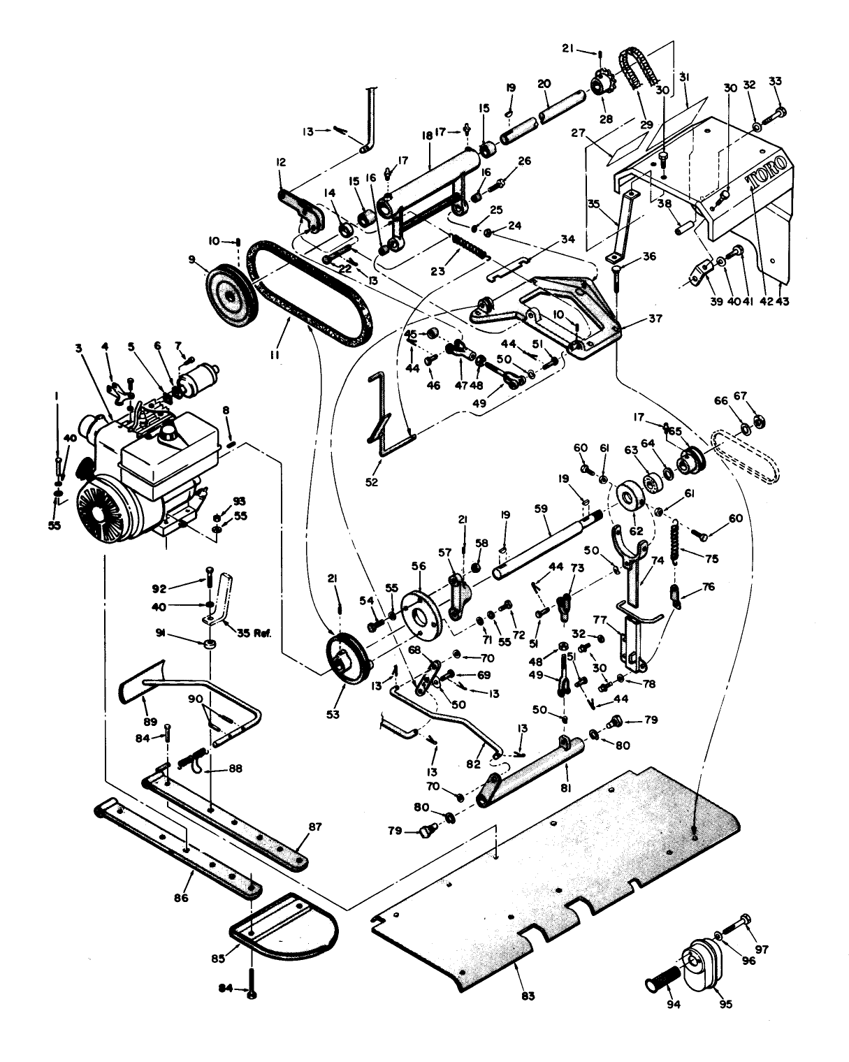 Engine And Countershaft Assembly