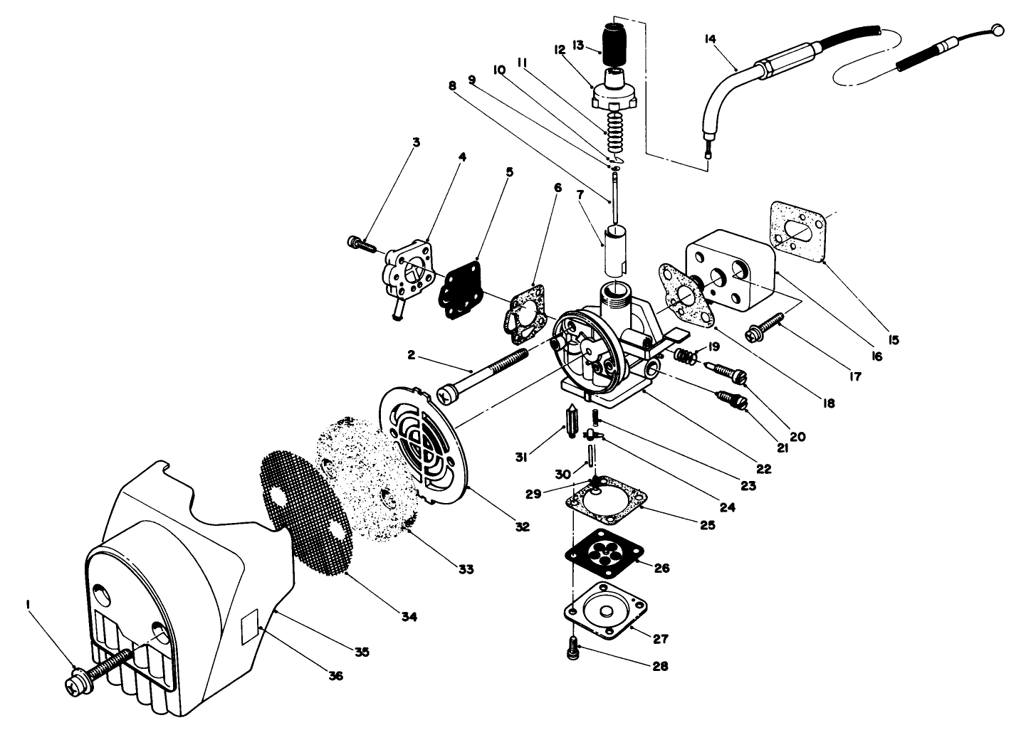 Carburetor & Air Cleaner Assembly