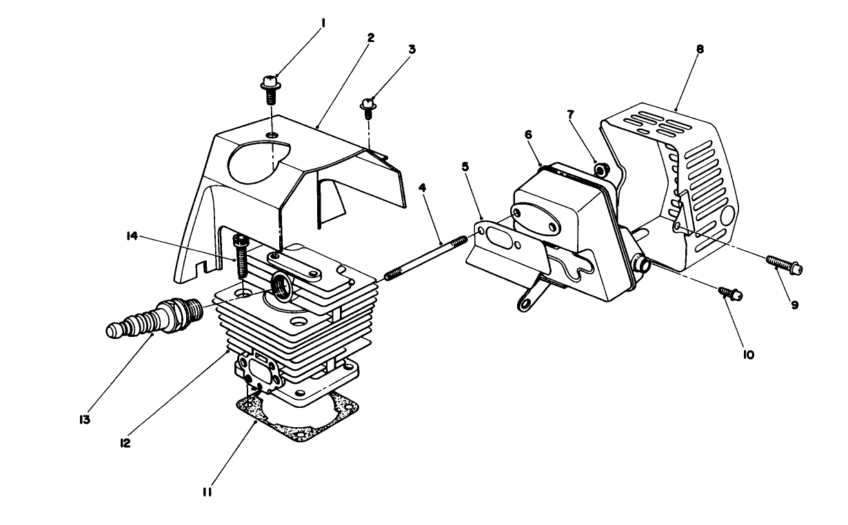 Cylinder & Muffler Assembly