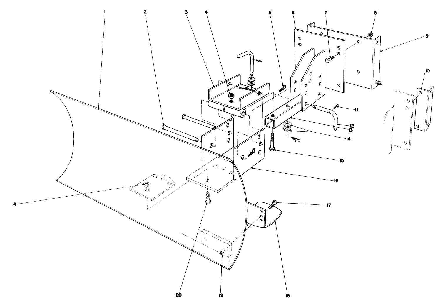 Grader Blade Assembly Model 59099 (optional)