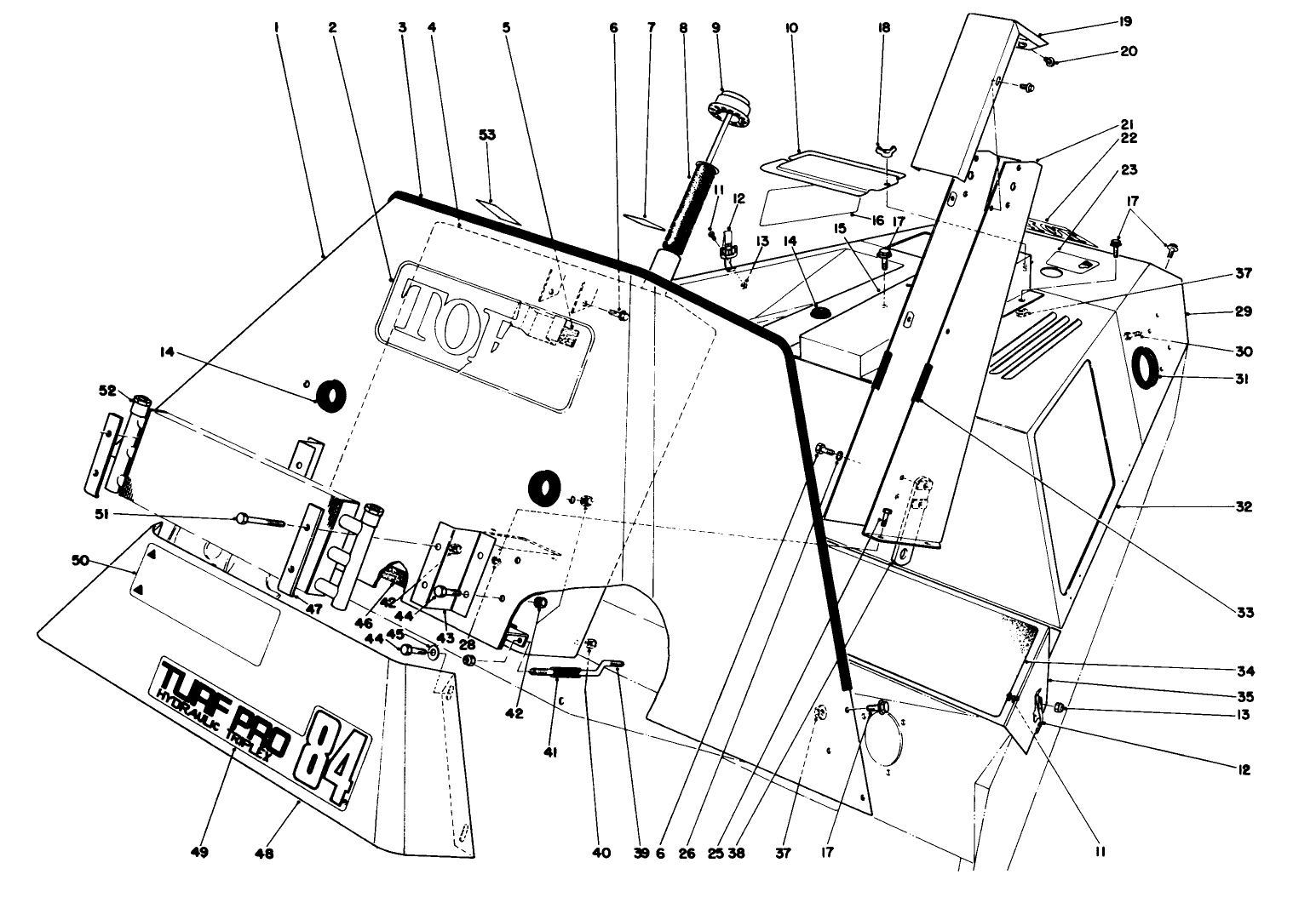 Hydraulic Reservoir And Front Shroud