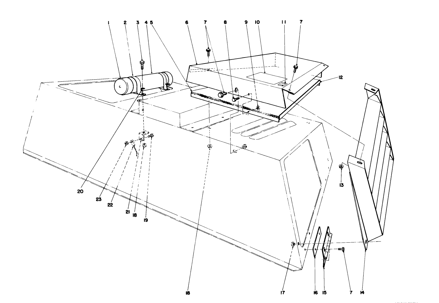 Cover, Top Outlet And Discharge Louver