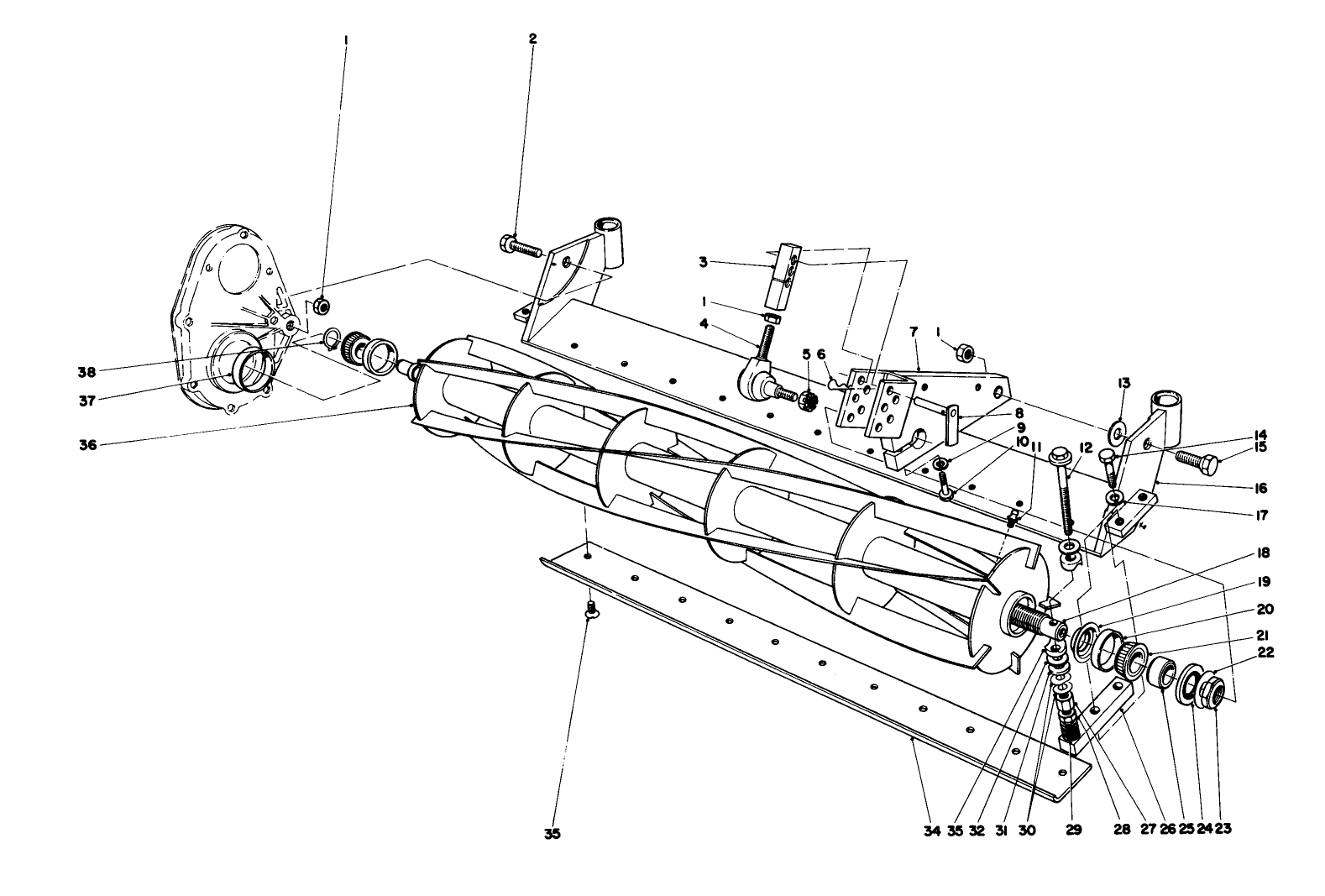 Reel And Bed Bar Assembly