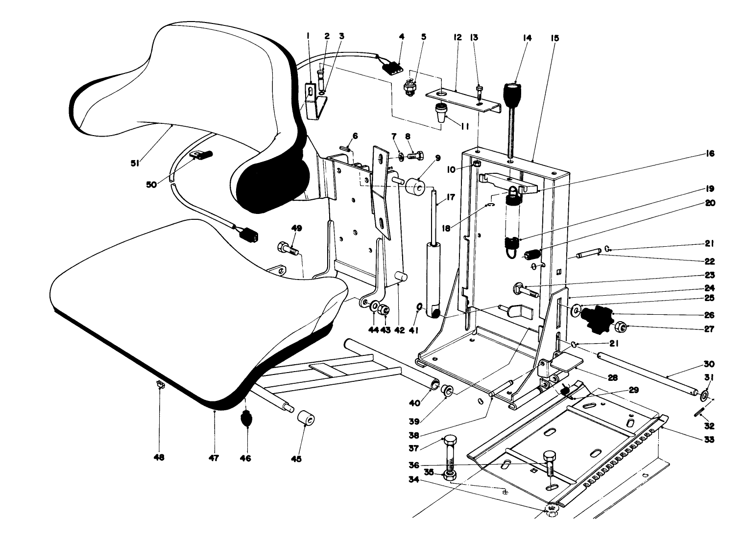 Suspension Seat Kit Model No. 03542 (optional)