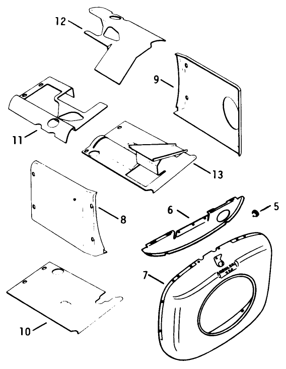 Engine Model No. K582qs Type No. Ps-36315 Baffles & Shroud-Group 2