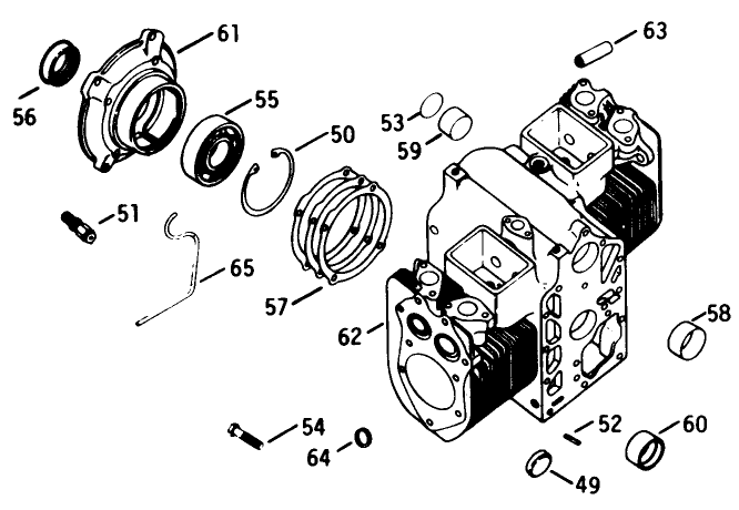 Engine Model No. K582qs Type No. Ps-36315 Crankcase-Group 7