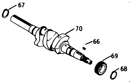 Engine Model No. K582qs Type No. Ps-36315 Crankshaft-Group 8