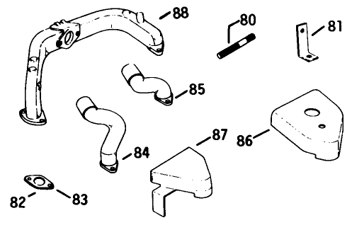 Engine Model No. K582qs Type No. Ps-36315 (continued) Intakes & Exhaust Manifolds-Group 12