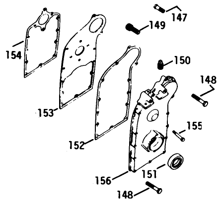 Engine Model No. K582qs Type No. Ps-36315 (continued) Gear Cover-Group 26