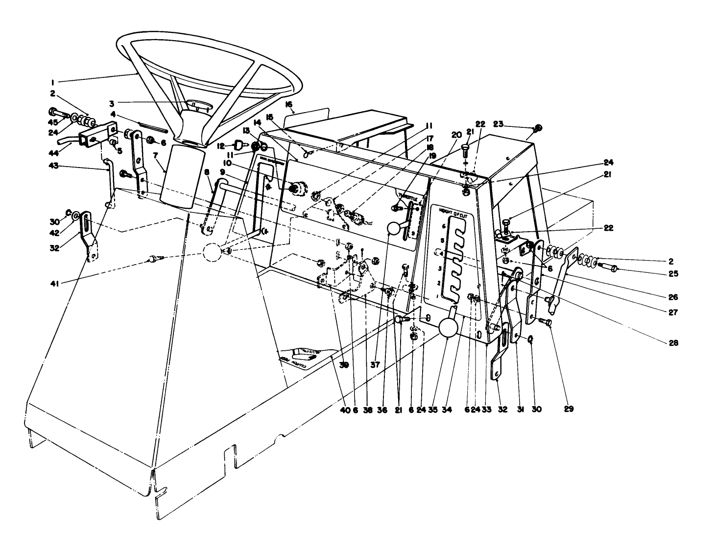 Steering Wheel & Linkage Assembly