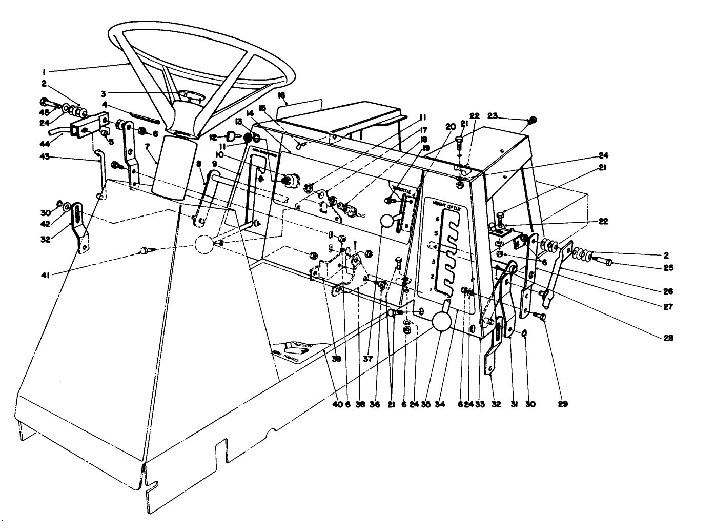 Steering Wheel & Linkage Assembly
