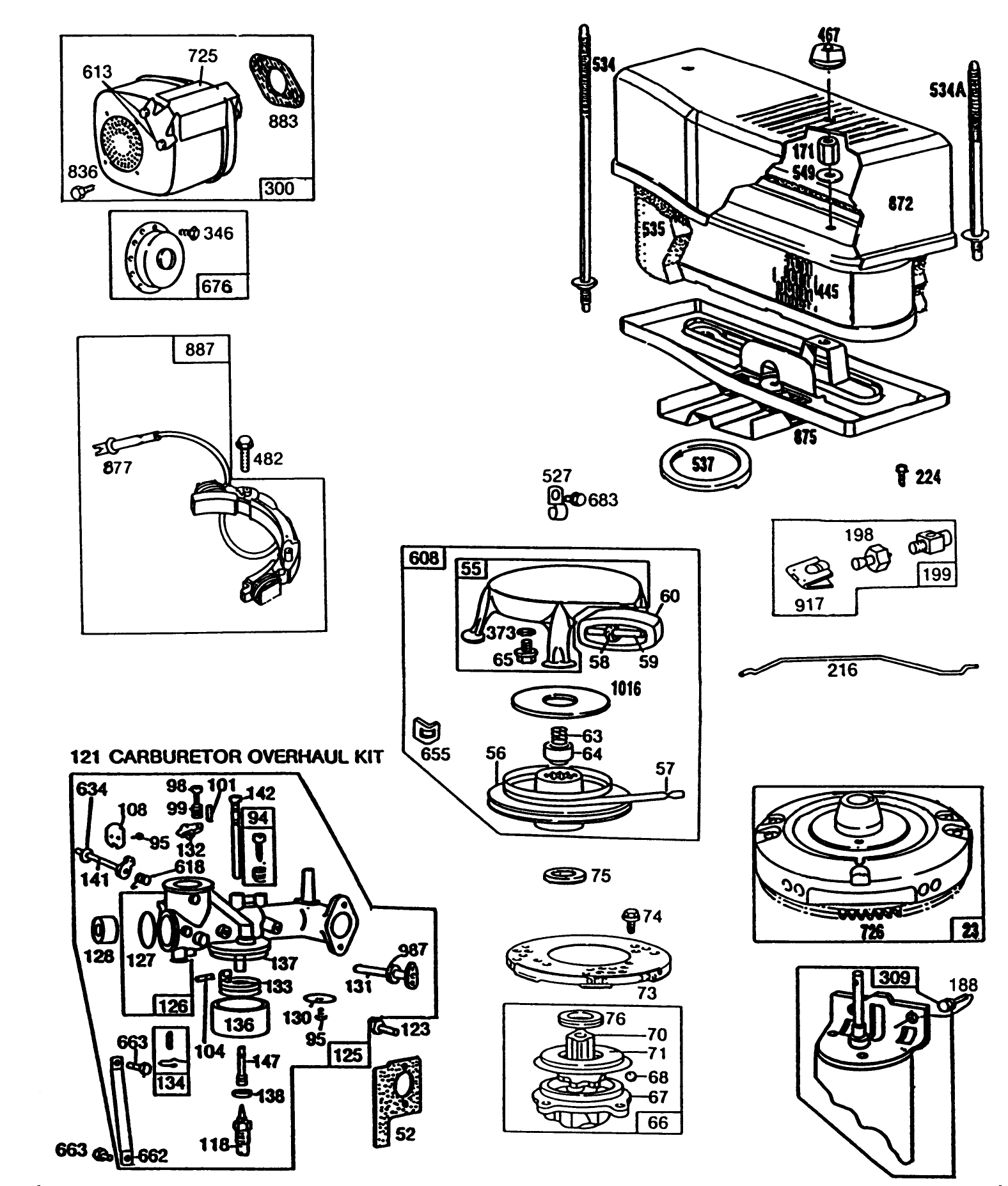 Engine Briggs & Stratton Model No. 253707-0175-01 (continued) 12 H.p. Rear Engine Rider Electric Model 56175