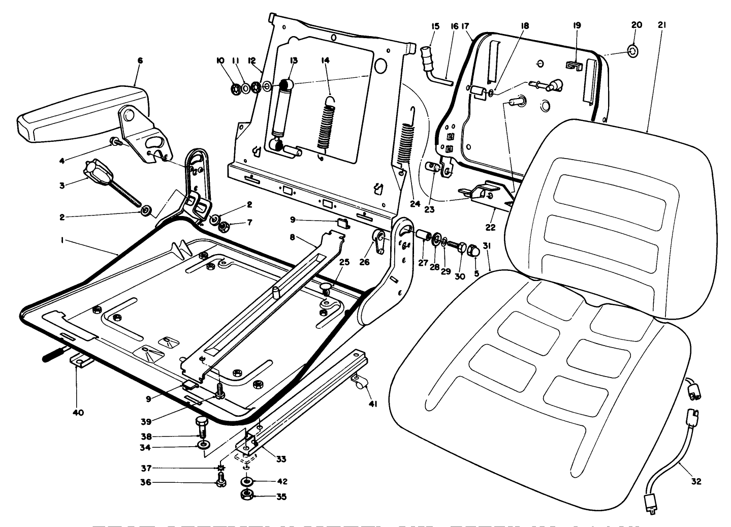 Seat Assembly Model No. 30756 (optional)