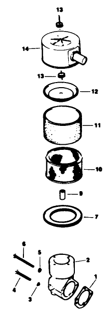 Air Intake-Engine Kohler Model No. M16 Spec. No. 711526