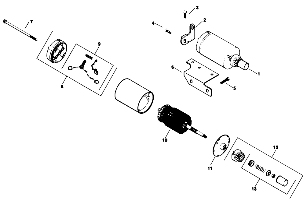 Electric Starter-Engine Kohler Model No. M16 Spec. No. 711526 (cont.)