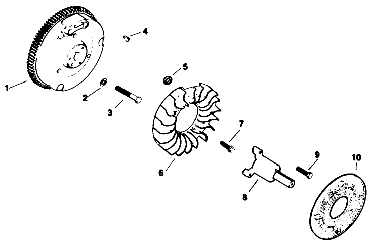 Flywheel-Engine Kohler Model No. M16 Spec. No. 711526 (cont.)