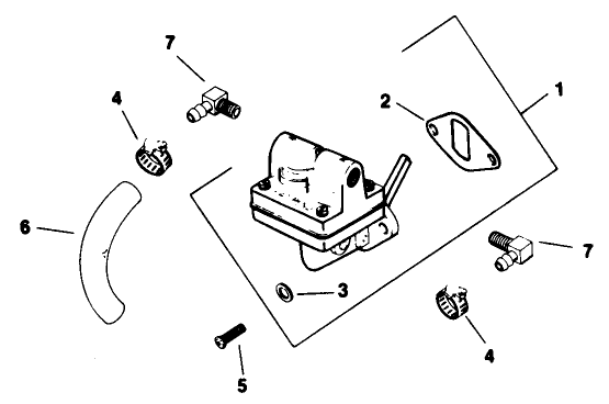 Fuel Pump-Engine Kohler Model No. M16 Spec. No. 711526 (cont.)