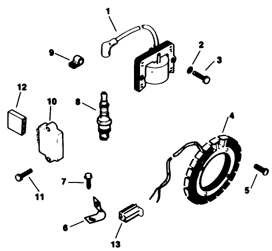 Ignition-Engine Kohler Model No. M16 Spec. No. 711526 (cont.)
