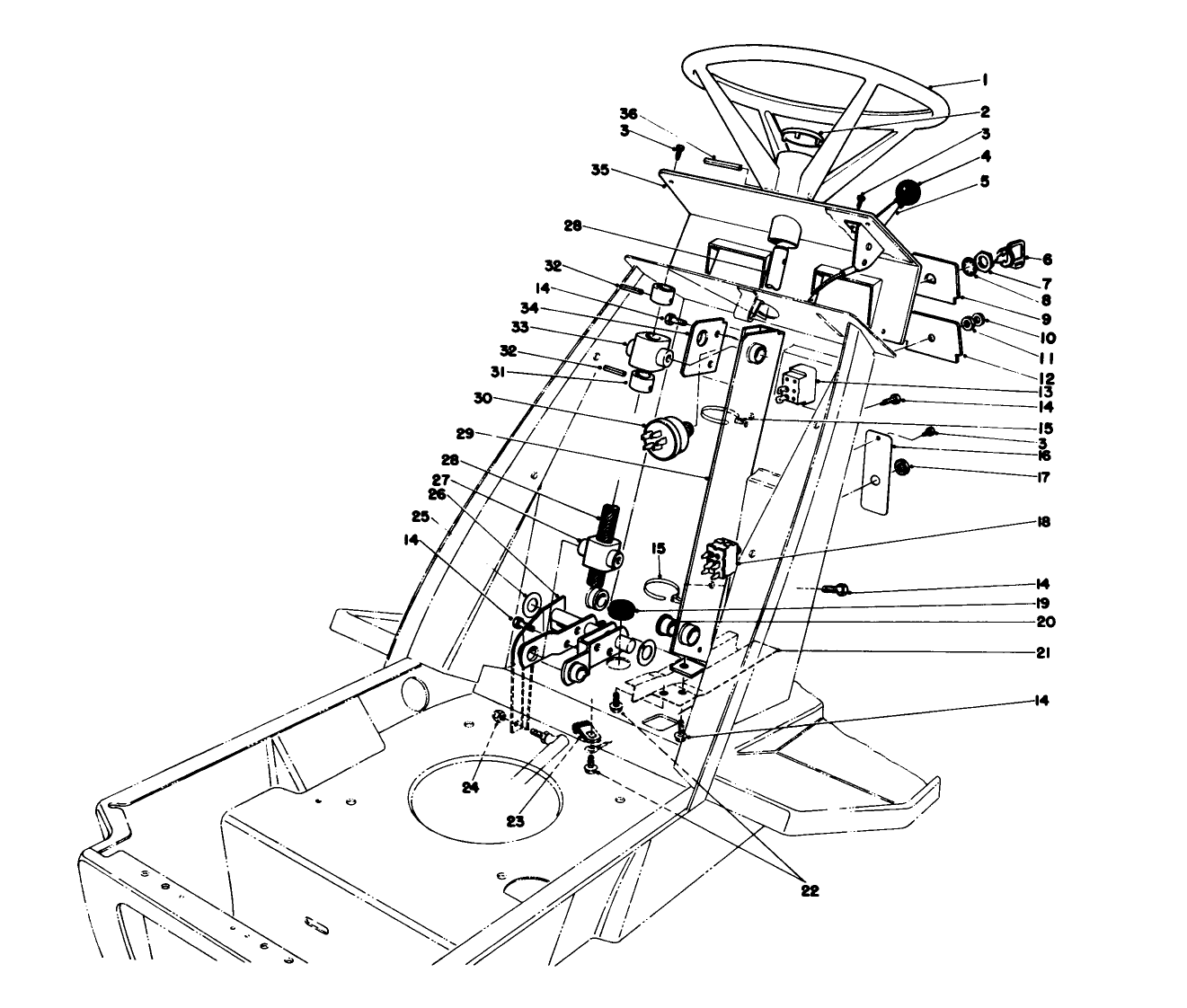 Steering Wheel & Dash Assembly