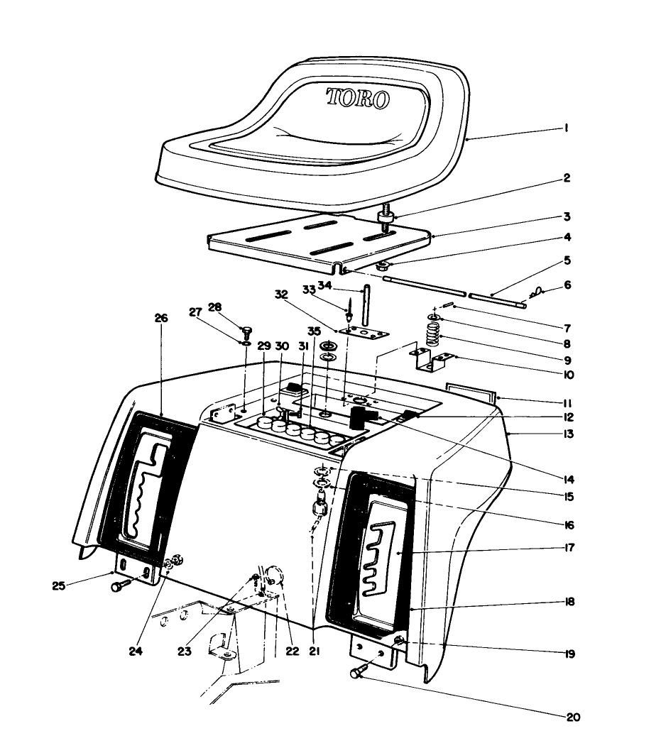 Rear Body & Seat Assembly