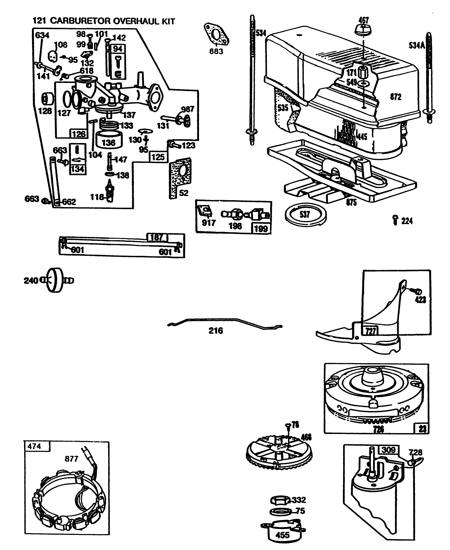 Engine Briggs & Stratton Model 281707-0165-01 (continued)