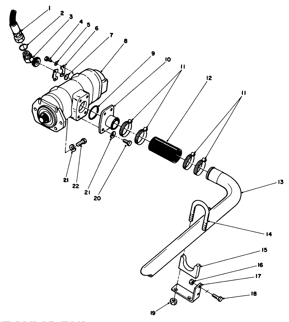Hydraulic Pump Installation Assembly