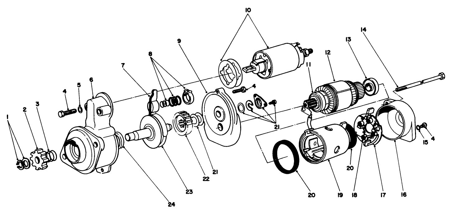 Starter Motor Assembly No. 70-5860