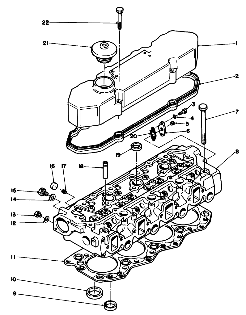Rocker Cover & Cylinder Head Assembly