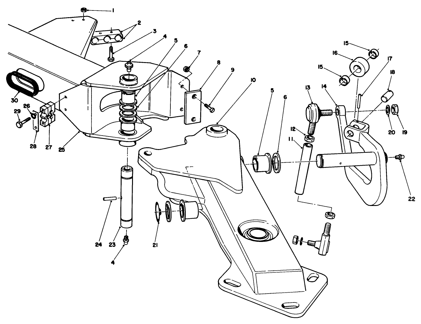 Wing Deck Lift Arm Assembly