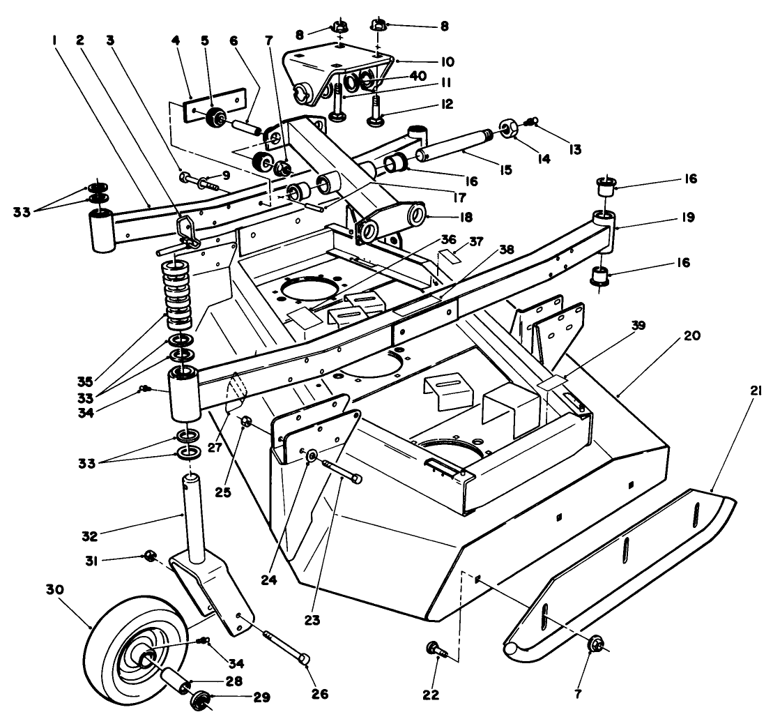 Wing Deck Model No 30591 L.h. & 30593 R.h.
