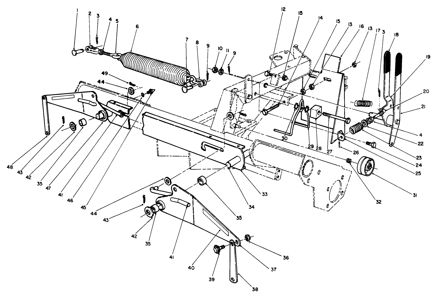 Control Levers & Front Counterbalance Assembly