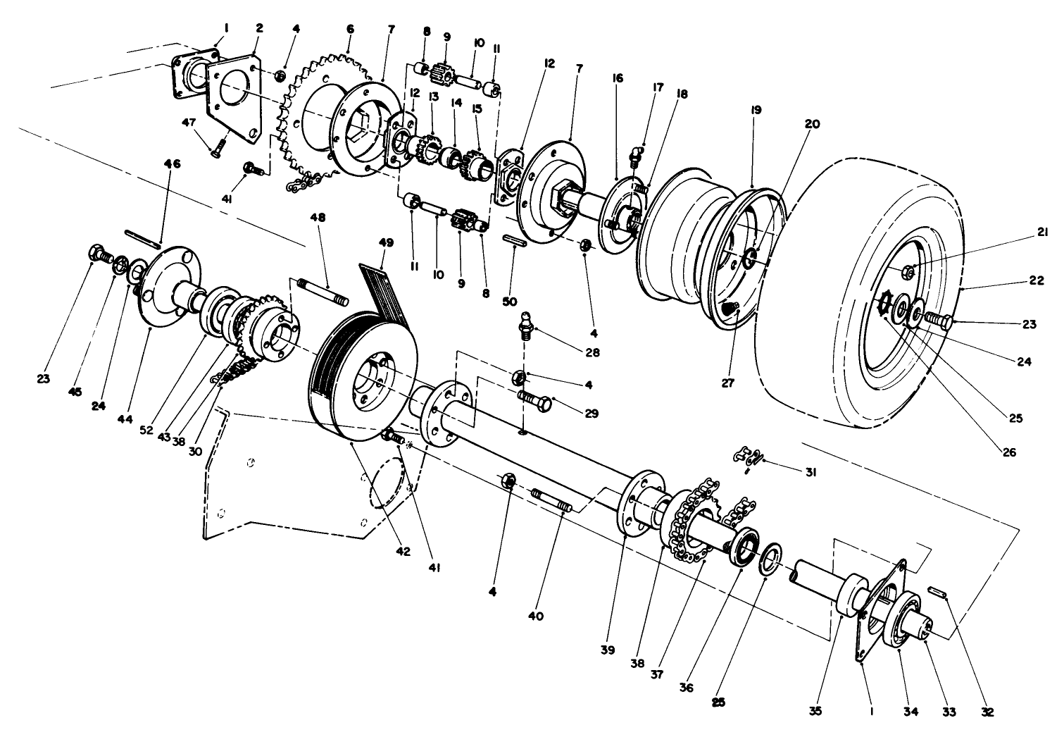 Axle & Drive Shaft Assembly