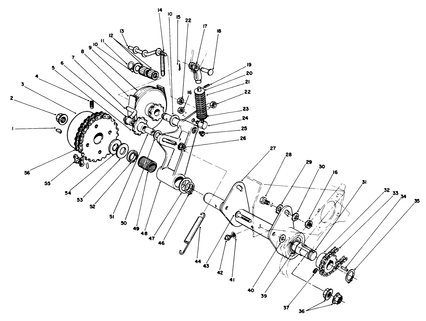 Traction Drive Counter Shaft Assembly