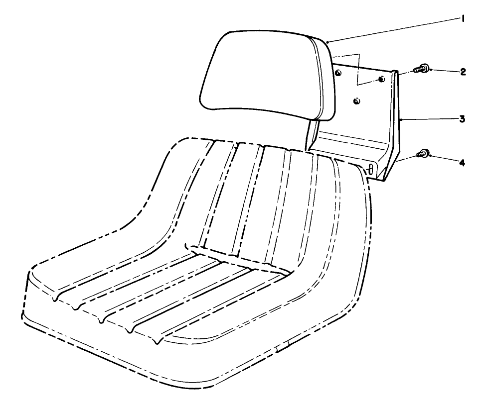 Backrest Kit Part No. 67-9490 (optional)