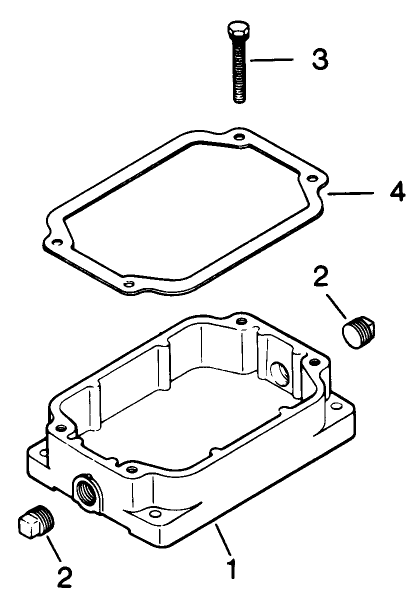 Oil Pan-Engine Model No. M8t Type 301590