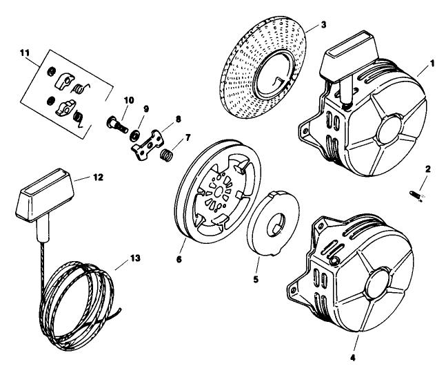 Retractable Starter-Engine Model No. M8t Type 301590