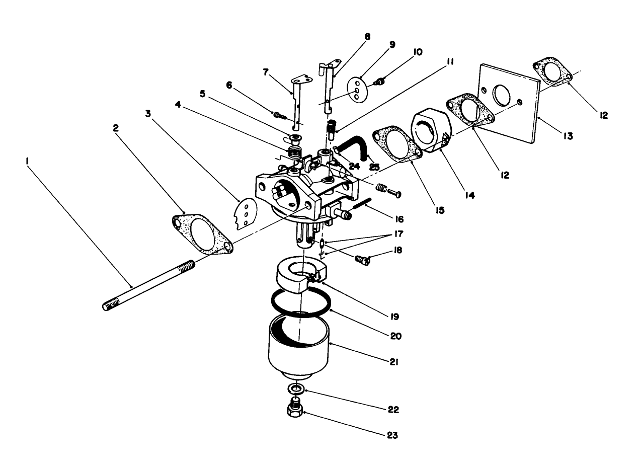 Carburetor Assembly (engine Model No. 47ph7)
