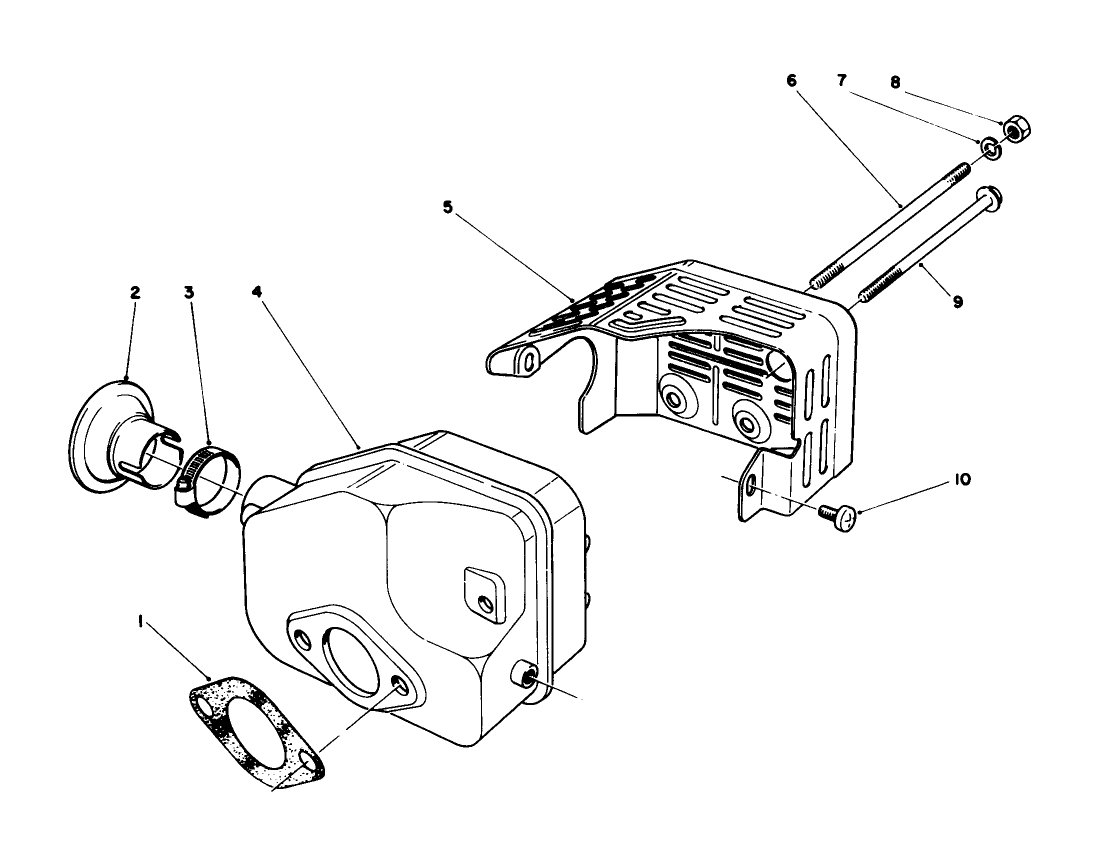 Muffler Assembly (engine Model No.47ph7)