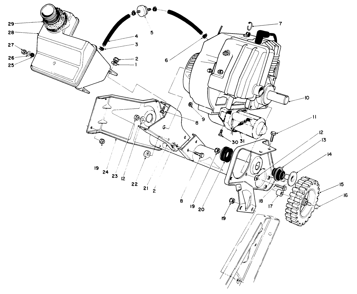 Engine & Main Frame Assembly