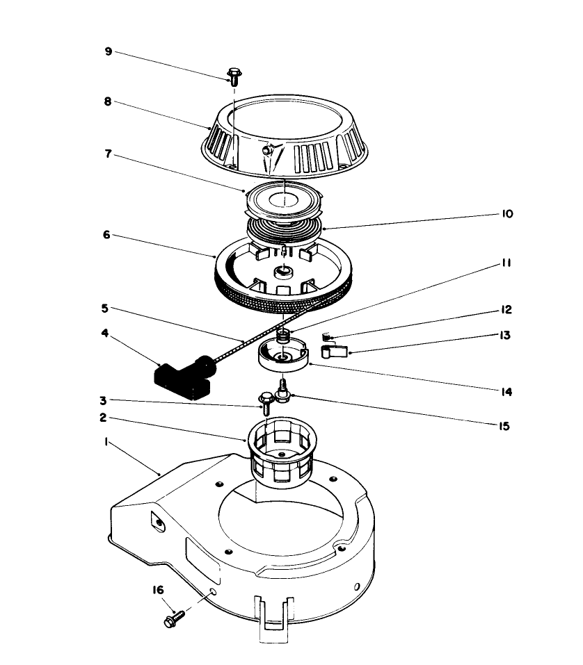 Recoil Assembly (model No. 47pg6 & 47ph7)