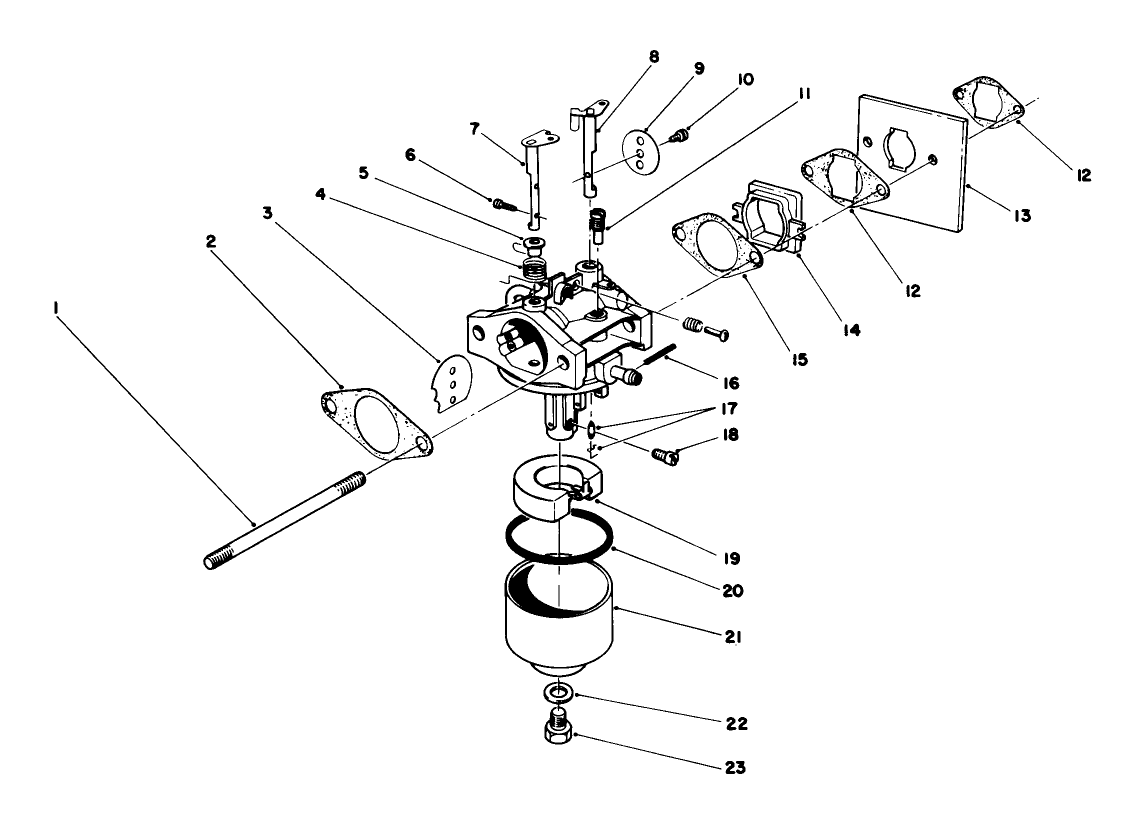 Carburetor Assembly (model No. 47pg6) (used On Units With Serial No. 8000001-8003897)