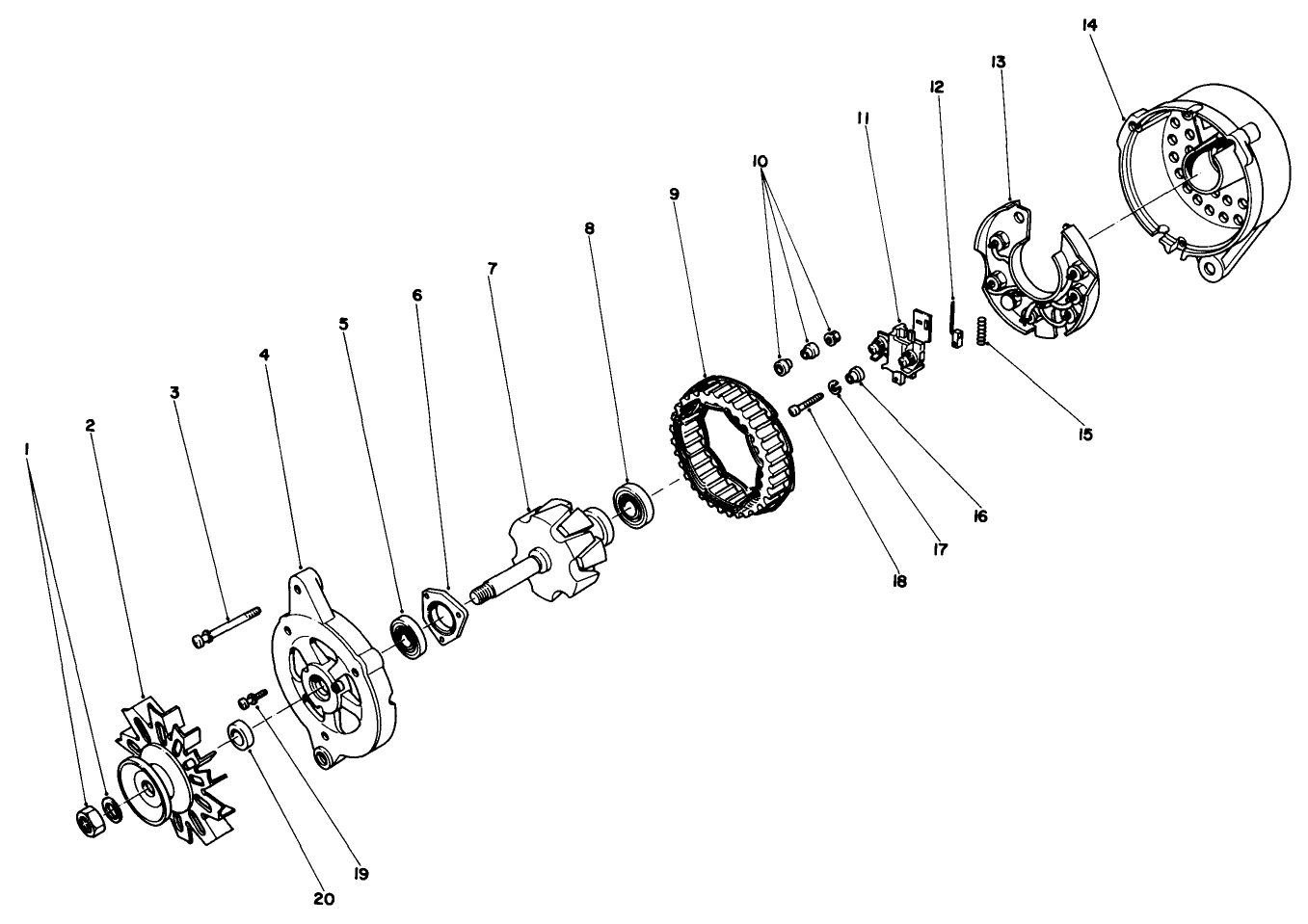 Alternator Assembly No. 43-0390
