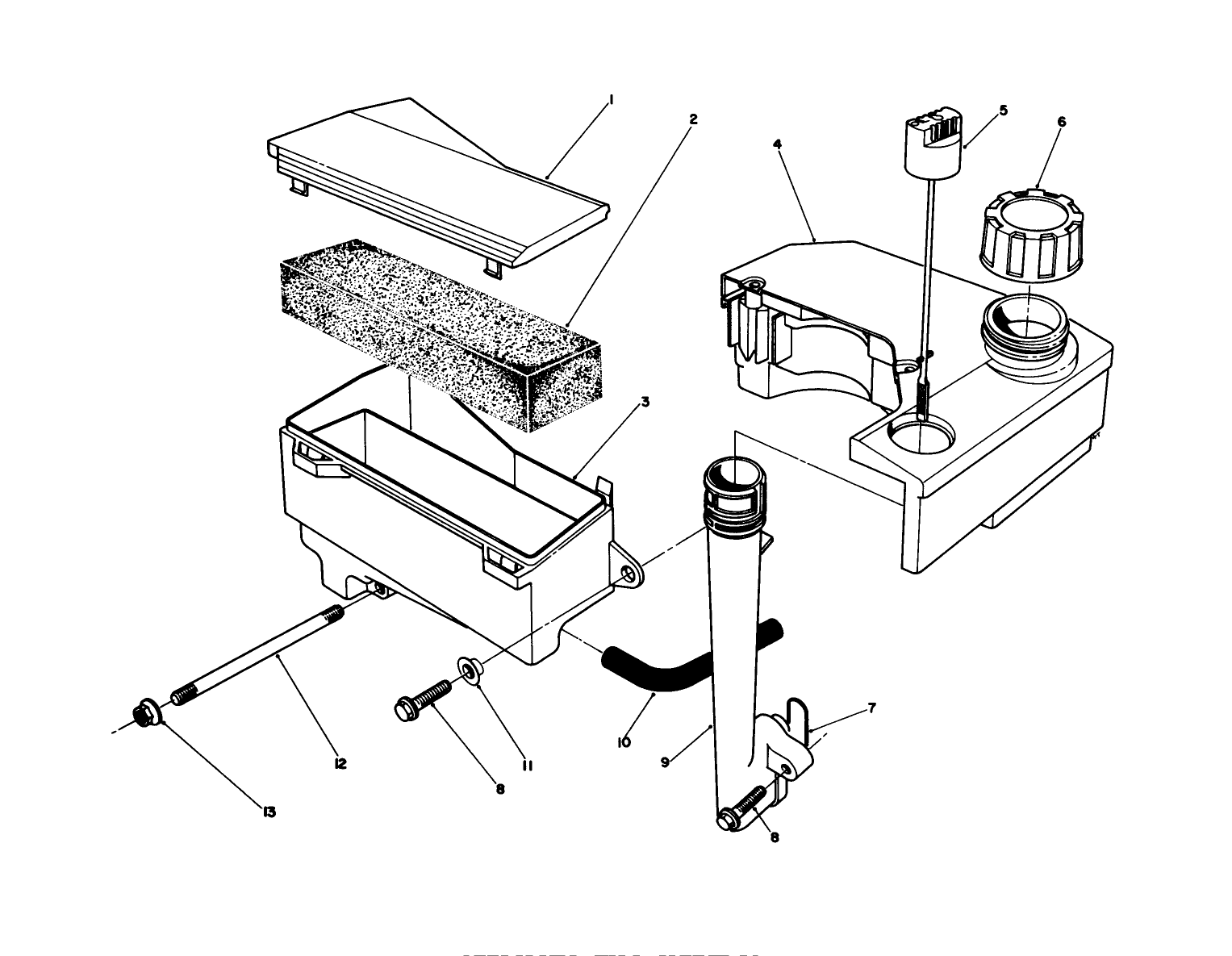 Air Cleaner & Fuel Tank Assembly (model No. Vmh7)