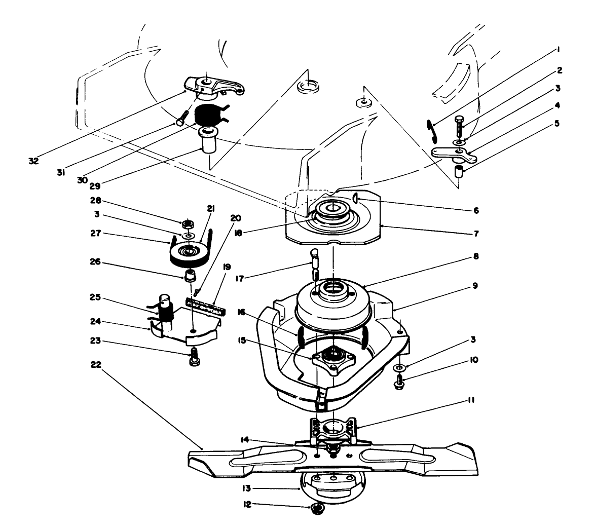 Blade Brake Clutch Assembly