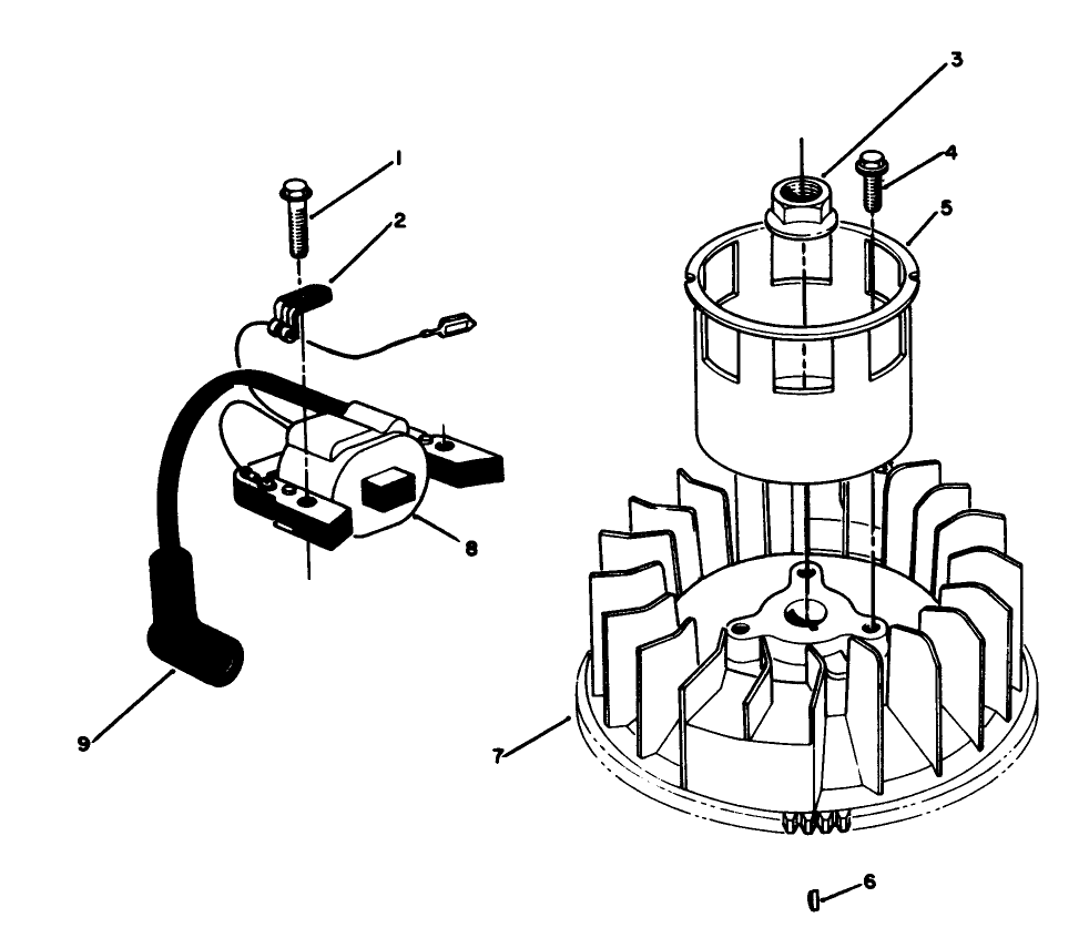 Magneto & Flywheel Assembly (model No. Vmh7)